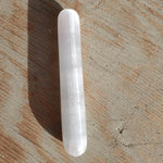 Natural polished Satin Spar Selenite wand