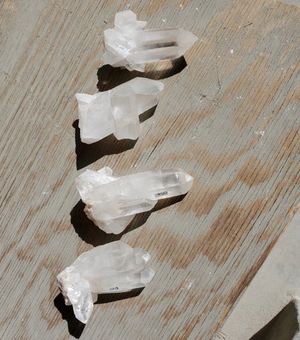 Natural raw Clear Quartz cluster