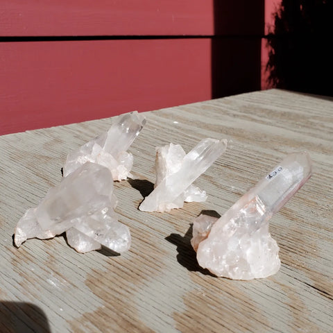 Natural raw Clear Quartz cluster