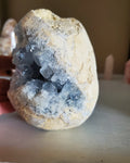 Natural raw Celestite egg