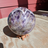 Natural polished Dream Amethyst sphere