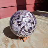 Natural polished Dream Amethyst sphere