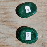 Natural polished Malachite worry stone