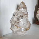Natural polished carved Smokey Quartz flame