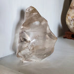 Natural polished carved Smokey Quartz flame