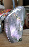 Natural polished purple Labradorite free form