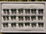 Moss Agate Stud Earrings