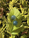 Moss Agate Stud Earrings