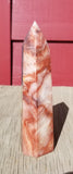 Natural polished Caribbean Blue Calcite point
