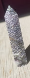 Natural polished Zebra Jasper point