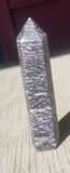 Natural polished Zebra Jasper point
