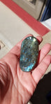 Natural polished Blue Labradorite palm stone