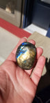 Natural polished Labradorite palm stone