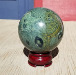 Natural polished Kambaba sphere