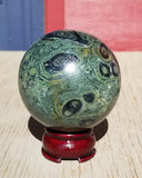 Natural polished Kambaba sphere