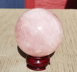 Natural polished Rose Quartz Sphere