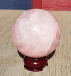 Natural polished Rose Quartz Sphere