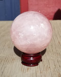 Natural polished Rose Quartz Sphere