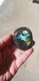 Natural polished Blue Labradorite palm stone