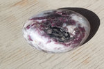 Natural polished Pink Tourmaline palm stone