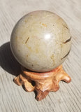 Natural polished Septarian sphere