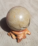 Natural polished Septarian sphere