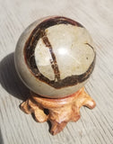 Natural polished Septarian sphere