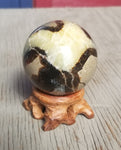 Natural polished Septarian sphere