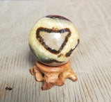 Natural polished Septarian sphere