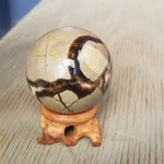 Natural polished Septarian sphere