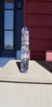 Awesome Natural polished Rainbow Fluorite point with multiple druse