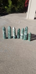 Natural polished Green Tree Agate point