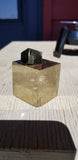 Natural polished Spanish pyrite cube
