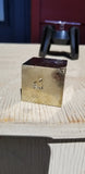 Natural polished Spanish pyrite cube
