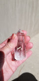 Natural polished Clear Quartz Crystal point with rainbow