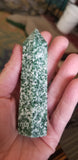 Natural polished Green Tree Agate point