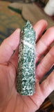Natural polished Green Tree Agate point