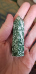 Natural polished Green Tree Agate point