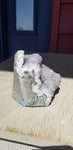 Natural raw Black Amethyst druse from Uruguay