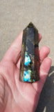 Natural Polished Blue Labradorite points