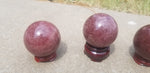 Polished Strawberry Quartz sphere