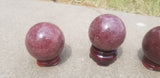 Polished Strawberry Quartz sphere