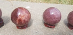 Polished Strawberry Quartz sphere