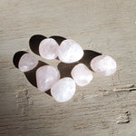 Natural polished Rose Quartz tumbles stones