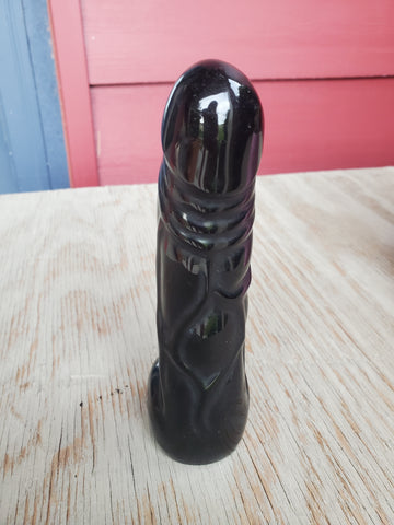 Natural polished Black Obsidian Peen
