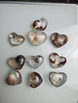 Natural polished Garden Quartz heart