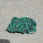 Natural raw malachite