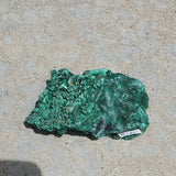 Natural raw malachite