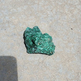 Natural raw malachite