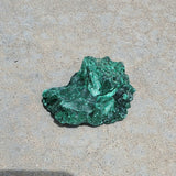 Natural raw malachite